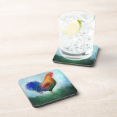 Onderzetters voor kleurrijke Rooster Fine Art (Rechterzijde)