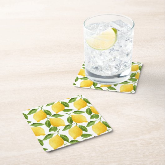 Onderzetters voor lemon Square Paper (Insitu)
