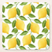 Onderzetters voor lemon Square Paper (Voorkant)