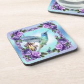 Onderzetters voor levende vogels met kurkrug - set (Linkerzijde)