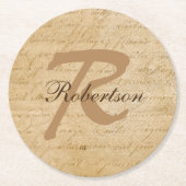 Onderzetters voor  papiermonogram (Voorkant)