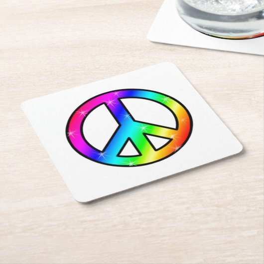 Onderzetters voor regenboogvrede (Schuin)