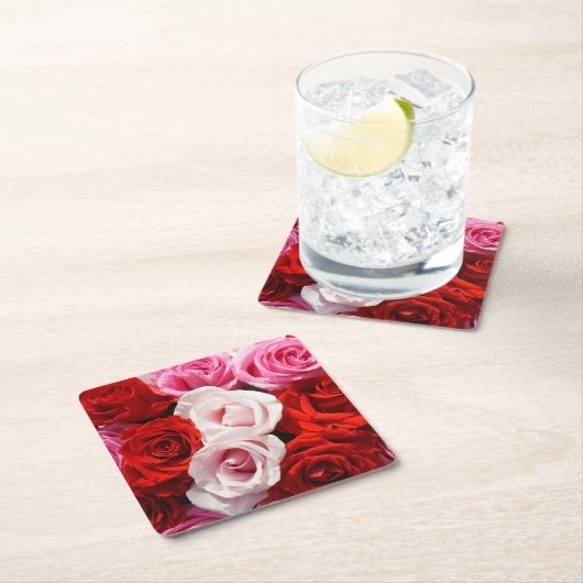 Onderzetters voor rood rozenpapier (Insitu)