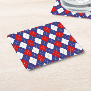 Onderzetters VOOR Rood, wit, blauw, 2 PAPIER PAPIE