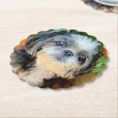 Onderzetters voor Shih Tzu Paper (Gekanteld)