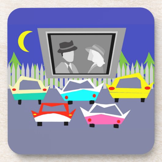 Onderzetters voor Small Town Drive-In Movie Cork (Voorkant)