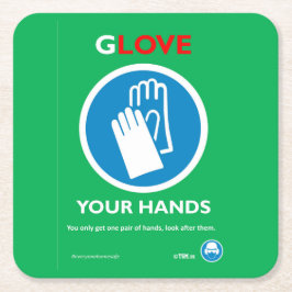 Onderzetters voor veiligheidsberichten