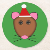 Onderzetters voor vrolijk kerstpapier (Voorkant)