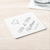 Onderzetters voor weddenschappen op vierkante vell (Schuin)