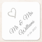 Onderzetters voor weddenschappen op vierkante vell (Voorkant)