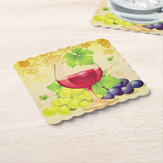 Onderzetters voor wijn en druiven (Gebogen)