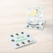 Onderzetters: Vrolijk kerstfeest Kartonnen Onderzetters (Insitu)