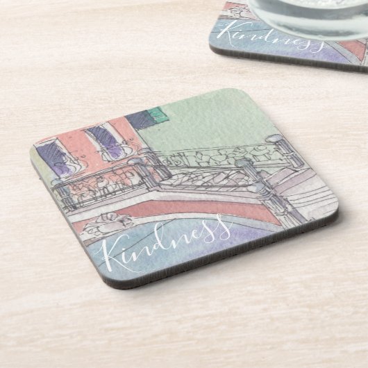 Onderzetters "Waterverf Italië" (Linkerzijde)