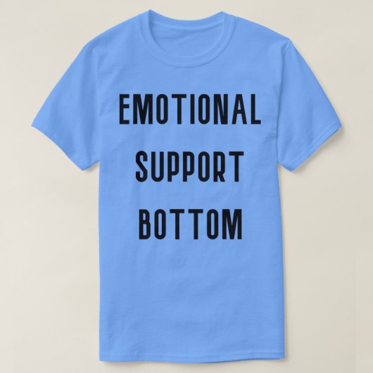 Onderzijde voor emotionele support t-shirt (Design voorkant)
