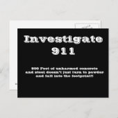 Onderzoek 911 briefkaart (Voorkant / Achterkant)