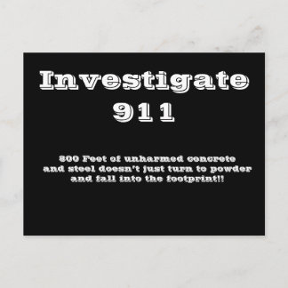 Onderzoek 911 briefkaart