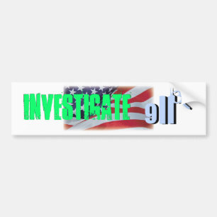 onderzoek 911 bumpersticker