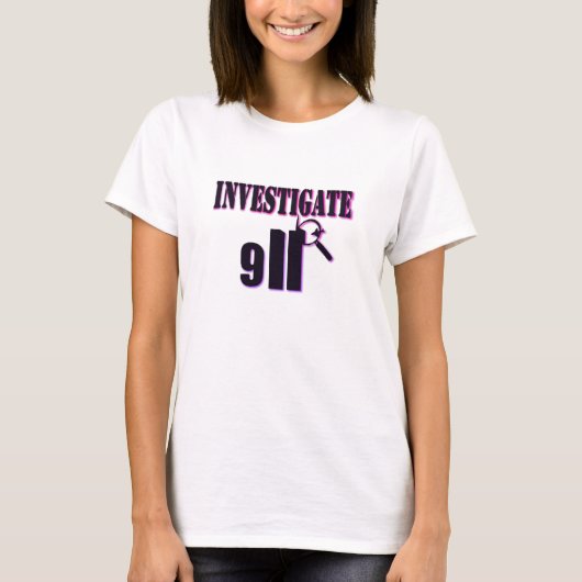 Onderzoek 911 t-shirt (Voorkant)