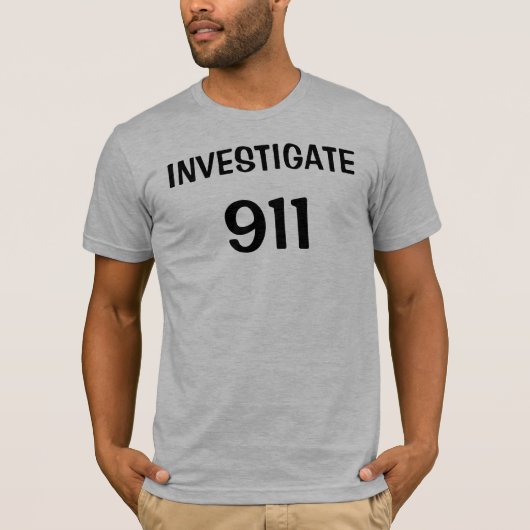 Onderzoek 911 t-shirt (Voorkant)