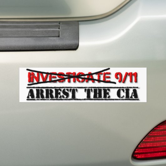 Onderzoek 9/11: De CIA arresteren Bumpersticker (Op auto)