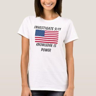 Onderzoek 9/11 - Vlag van de VS - Lady Baby Doll T-shirt