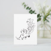 Onderzoek alles English Bull Terrier kunst Briefkaart (Staand voorkant)