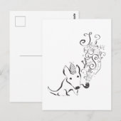 Onderzoek alles English Bull Terrier kunst Briefkaart (Voorkant / Achterkant)