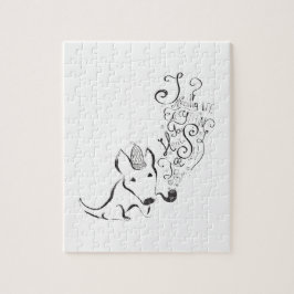 Onderzoek alles English Bull Terrier kunst Legpuzzel