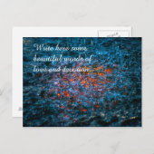 Onderzoek bij Waterverf - Oranje Briefkaart (Voorkant / Achterkant)