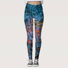 Onderzoek bij Waterverf - Oranje Leggings