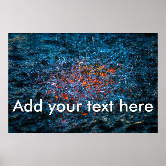 Onderzoek bij Waterverf - Oranje Poster (Voorkant)