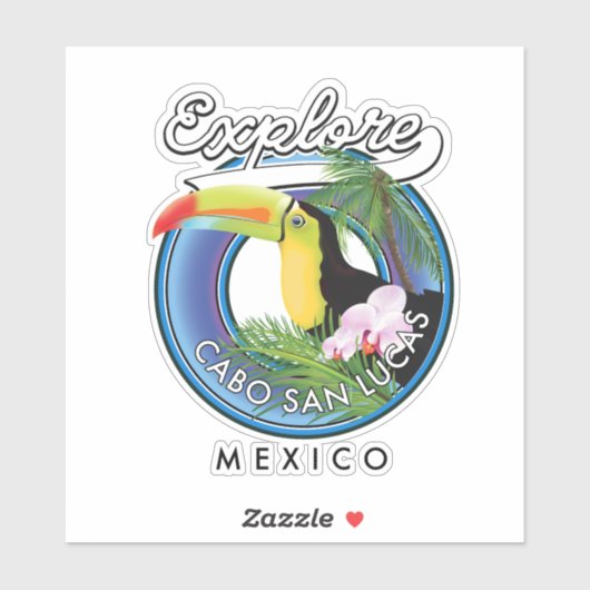 onderzoek cabo san lucas mexico - reispatch sticker (Vel)
