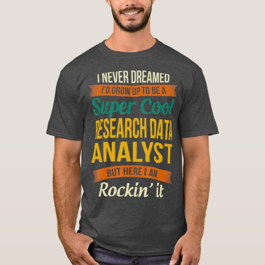 Onderzoek Data Analist Gifts Grappige Waardering T-shirt (Voorkant)
