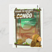 Onderzoek de Wetlands van Congo Briefkaart (Voorkant / Achterkant)