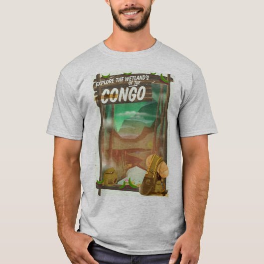 Onderzoek de Wetlands van Congo T-shirt (Voorkant)