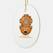 Onderzoek een andere wereld (diepe duikende helm) keramisch ornament (Links)