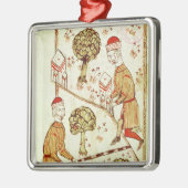 Onderzoek en afbakening van de grond metalen ornament (Links)