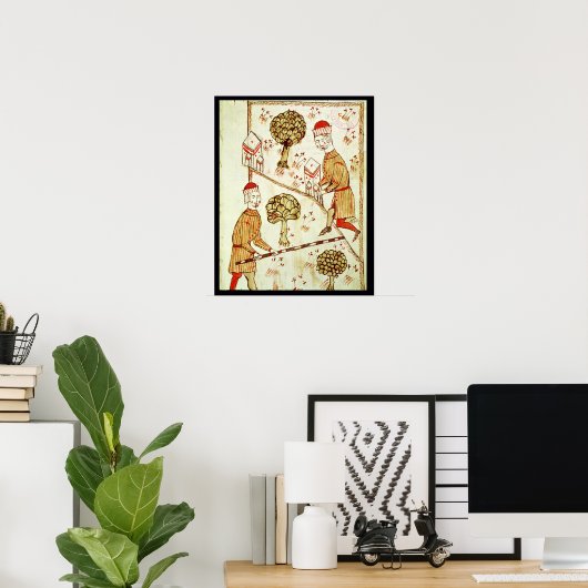 Onderzoek en afbakening van de grond poster (Thuiskantoor)