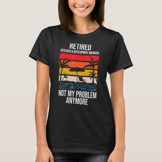 Onderzoek en ontwikkeling in ruste Manager Mijn pr T-shirt (Voorkant)