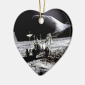 Onderzoek en succes maanrover astronaut nasa keramisch ornament (Links)