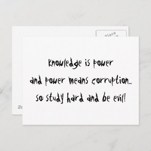 Onderzoek hard briefkaart (Voorkant / Achterkant)