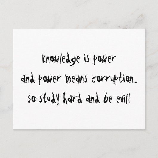 Onderzoek hard briefkaart (Voorkant)