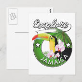 Onderzoek het Briefkaart van het logo Bahamas (Voorkant / Achterkant)