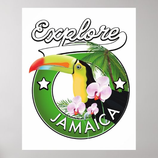 Onderzoek het Poster van het logo Bahamas (Voorkant)