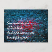 Onderzoek in Waterverf - rood Briefkaart (Voorkant)