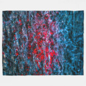 Onderzoek in Waterverf - rood Fleece Deken (Voorkant (Horizontaal))