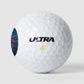 Onderzoek in Waterverf - rood Golfballen (Logo)