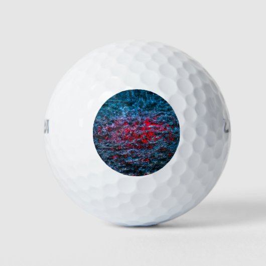 Onderzoek in Waterverf - rood Golfballen (Voorkant)