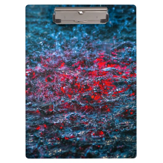 Onderzoek in Waterverf - rood Klembord (Voorkant)