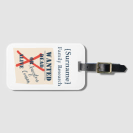 Onderzoek naar [Achternaam] Familie (Gezocht Poste Bagagelabel